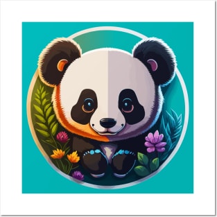 Panda Portrait Posters and Art